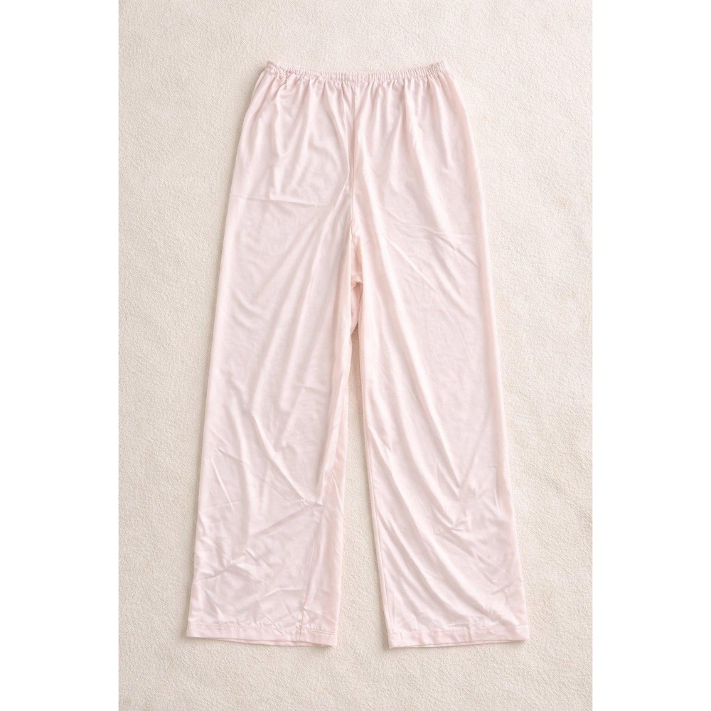 Vintage Sears‎ Pink Nylon Pajama Pants Sleepwear Size 38 USA Made